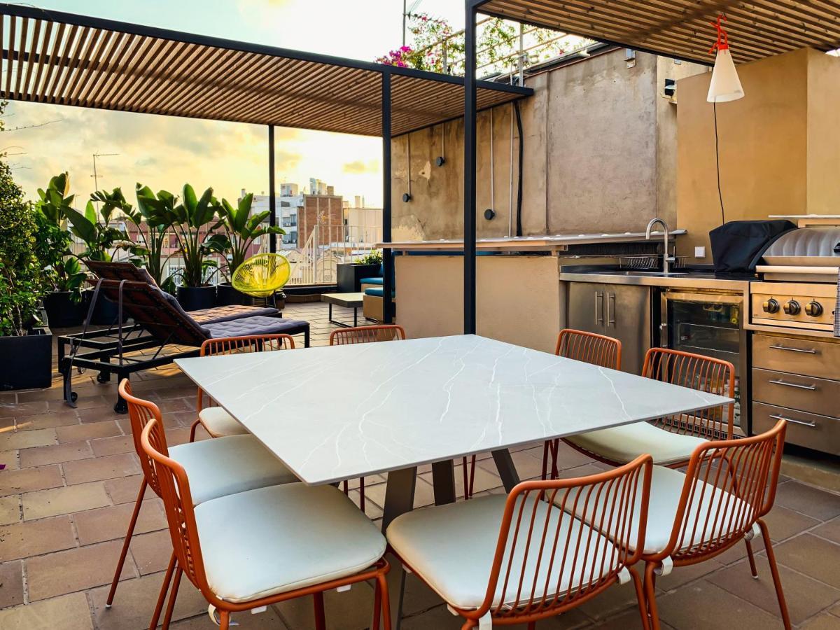 Incredible 2Br Penthouse With Urban Rooftop Garden Barcelona Luaran gambar