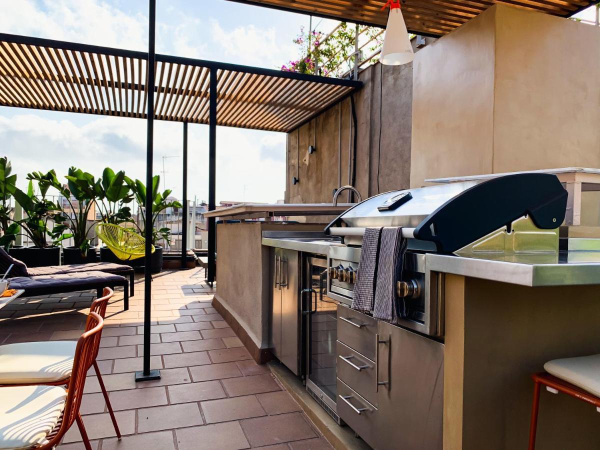 Incredible 2Br Penthouse With Urban Rooftop Garden Barcelona Luaran gambar
